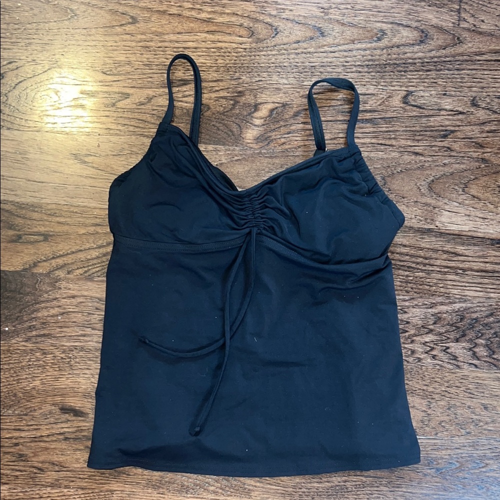 Lands' End Black Women's Linder Tankini Top Top
